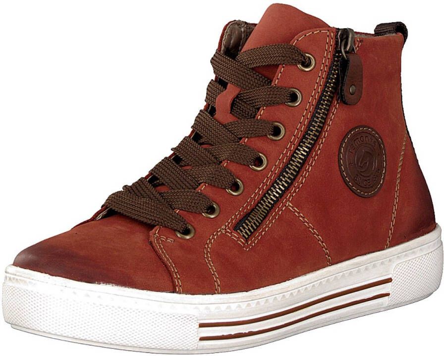 Remonte sneakers met praktische rits aan de buitenkant