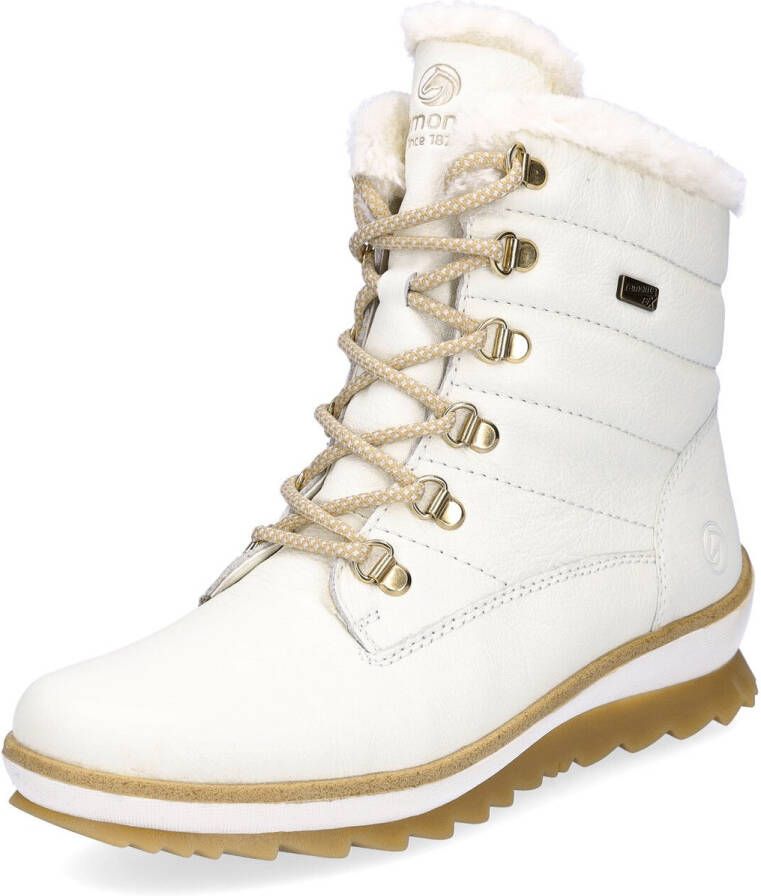 Remonte Hoge veterschoen met winddichte en waterafstotende -Tex-finish Offwhite
