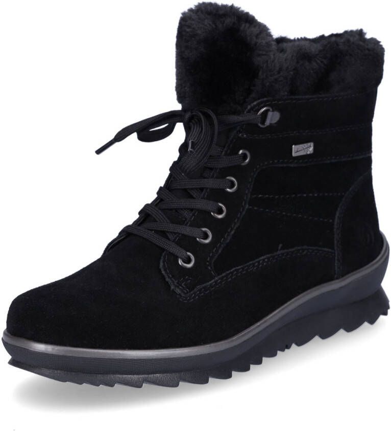 Remonte dames veterboot zwart