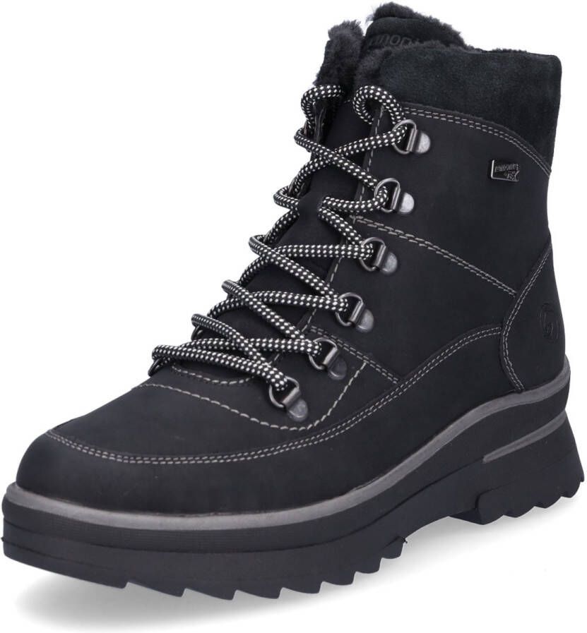 Remonte dames veterboot zwart