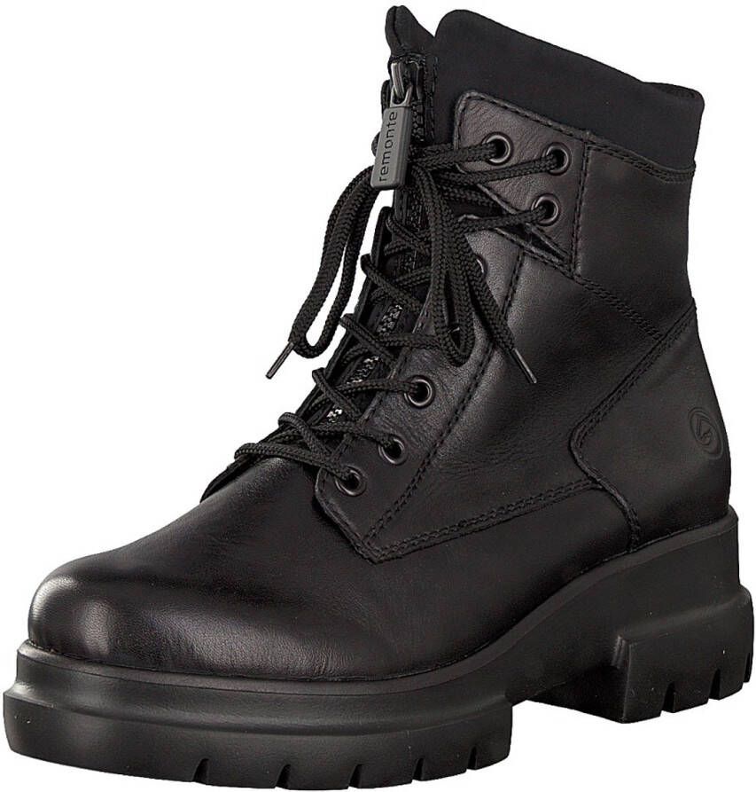 Remonte dames veterboot zwart