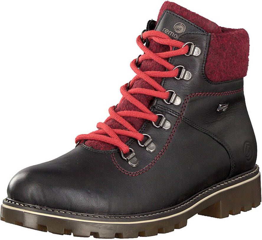 Remonte dames veterboot zwart