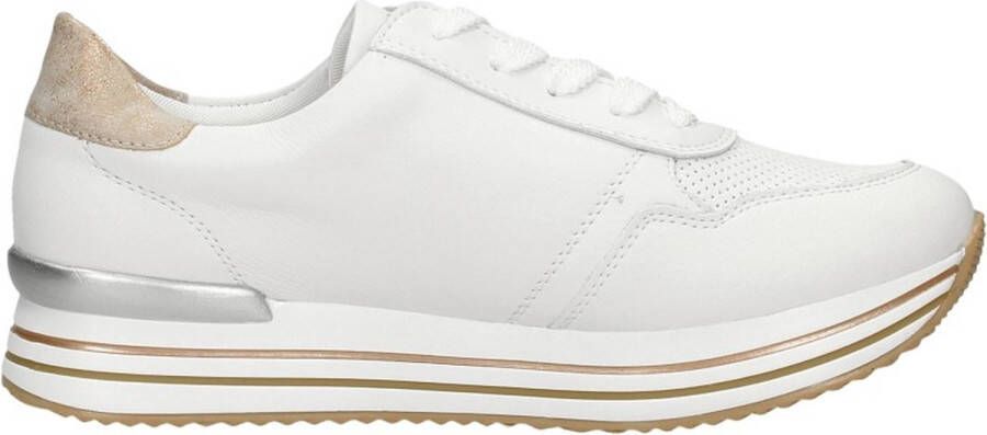 Remonte Witte sportieve sneaker met comfortabel voetbed White Heren
