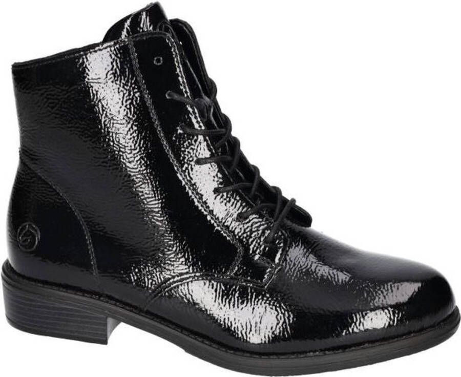 Remonte Veterlaarsjes blokhak business schoen laarzen met logo-embossing aan de hiel