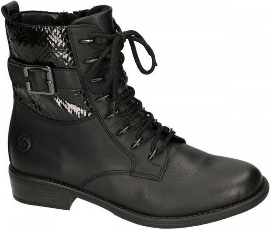 Remonte Groene Leren Veterschoenen voor Dames Green Dames