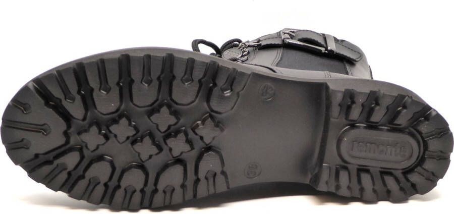 Remonte Elegante Veterschoenen met Gun Metal Details Black Dames