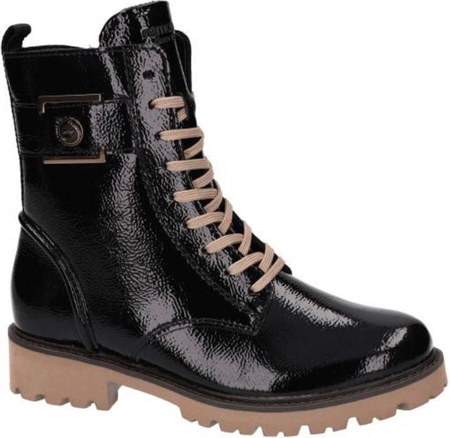 Remonte Veterlaarsjes Elisabeth Hurley-Collection blokhak veterschoen met praktische binnenrits
