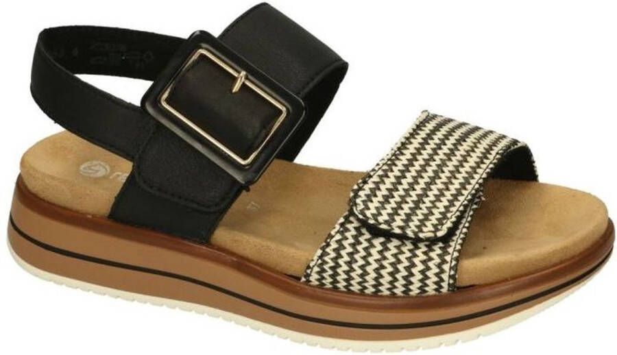 Remonte Sleehaksandaaltjes ELLE-Collection zomerschoen sandalen comfortschoen met praktische klittenbandsluitingen