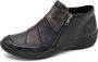 Remonte Comfortabele Basic Lage Schoenen met Rits Black Dames - Thumbnail 1
