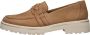 Remonte Comfortabele leren instapper in warme cognackleur Beige Dames - Thumbnail 5