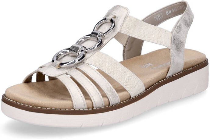 Remonte Sandalen zomerschoen sandaal sleehak met praktische elastieken