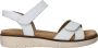 Remonte Witte Leren Sandaal met Klittenbandsluiting White Dames - Thumbnail 1