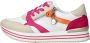Remonte Lente Sneaker met Roze en Oranje Accenten Multicolor Heren - Thumbnail 6