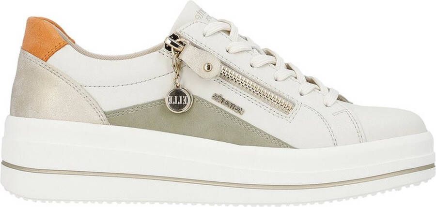 Remonte Beige Platform Sneaker met Verwijderbare Binnenzool Multicolor Dames