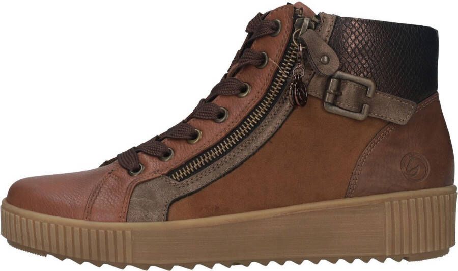 Remonte Hoge veterschoenen ELLE-Collection met uitneembare zachte textielen inzet
