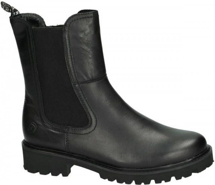 Remonte Comfortabele Leren Chelsea Boot Black Dames