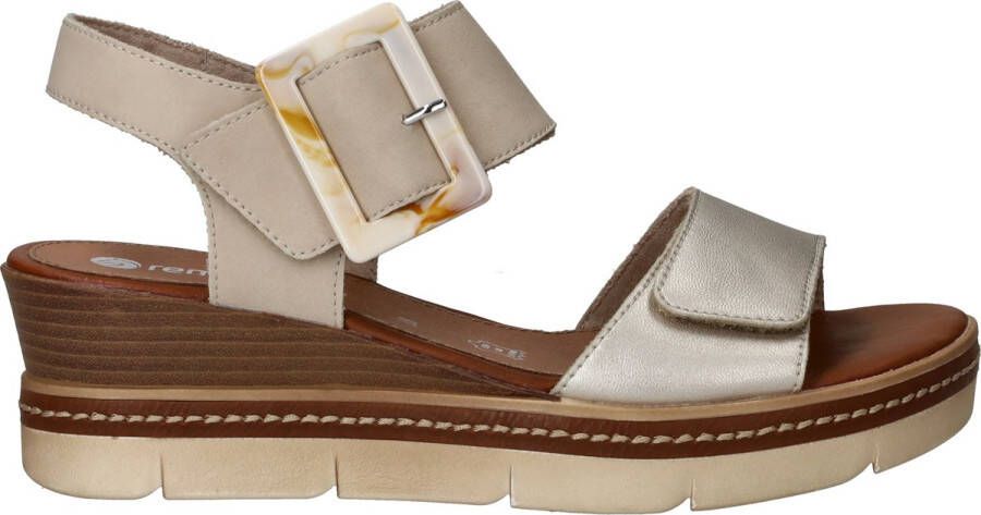 Remonte Leren Sandalen Beige