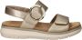 Remonte Leren Dames Sandalen Goud - Thumbnail 1