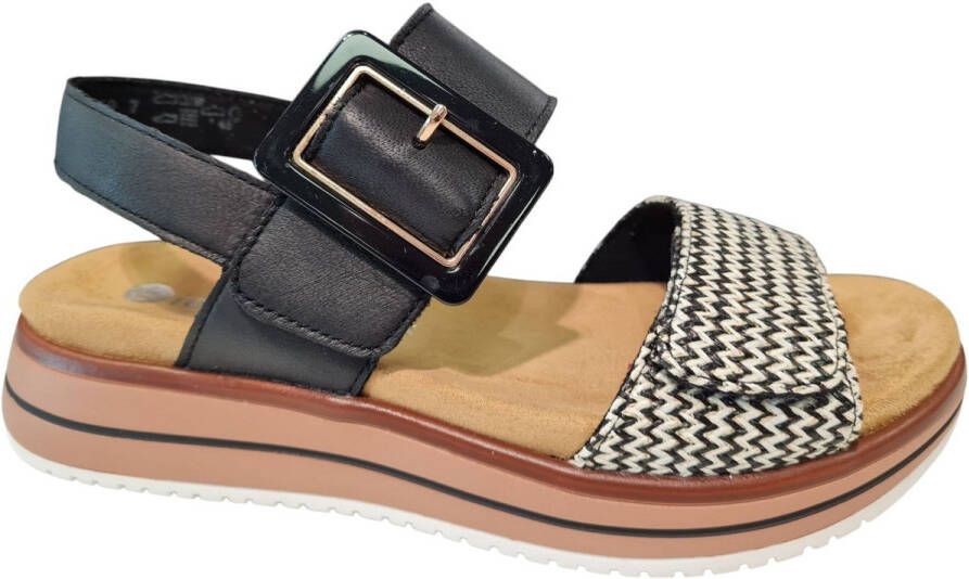 Remonte Sleehaksandaaltjes ELLE-Collection zomerschoen sandalen comfortschoen met praktische klittenbandsluitingen