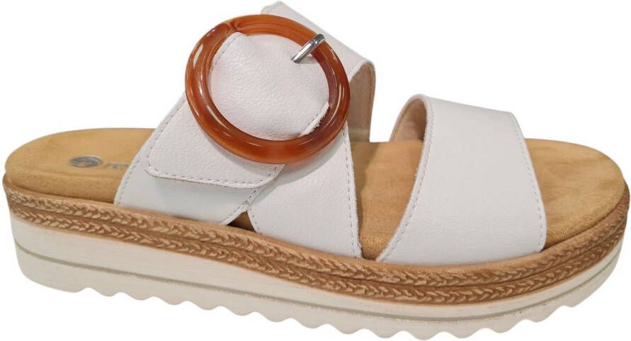 Remonte Slippers sleehak zomerschoen pantoffels met decoratieve gesp