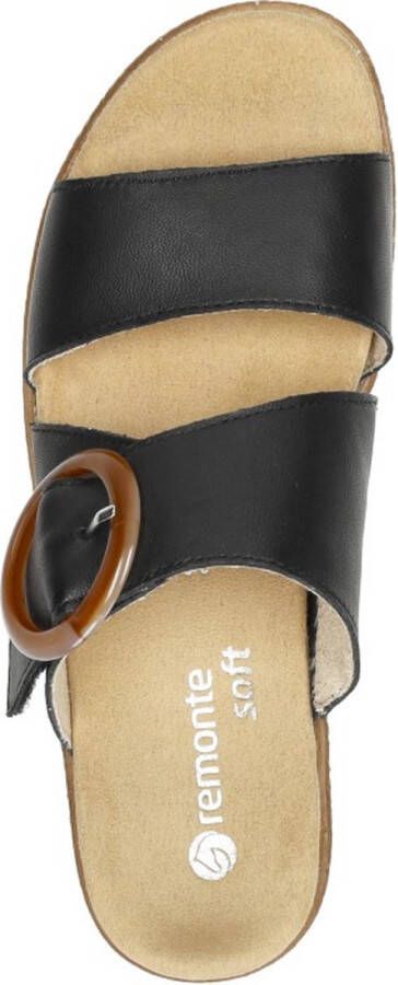 Remonte Slippers sleehak zomerschoen pantoffels met decoratieve gesp