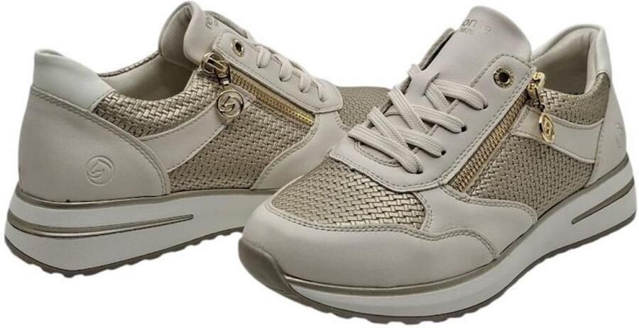 Remonte Alabama Denali D1G08-60 beige-gouden dames sneaker