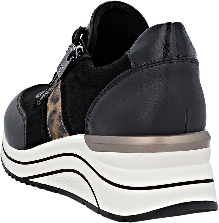 Remonte Sneakers met sleehak Veterschoen lage schoen vrijetijdssneaker in veganistische uitvoering - Foto 2