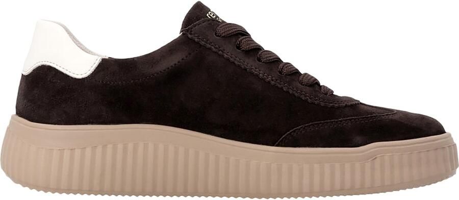 REMONTE Sneakers laag chocoladebruin wit