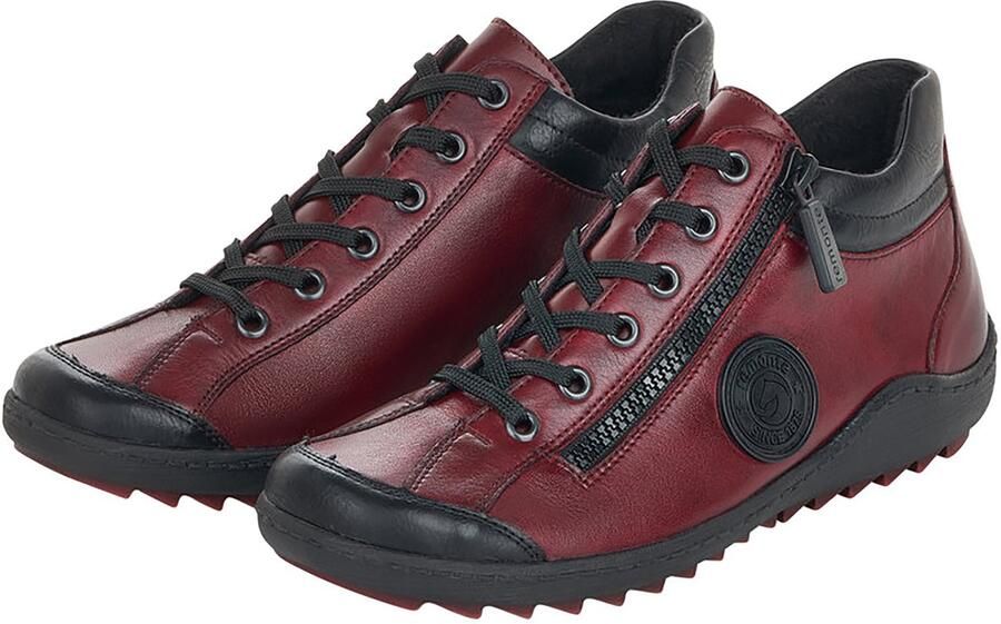 Remonte Veterschoenen flats comfortschoenen laarzen met zijrits - Foto 2