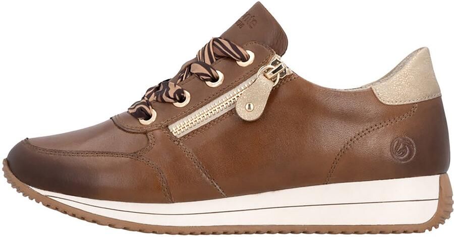 Remonte Sneakers met sleehak Veterschoenen lage schoen vrijetijdsschoen met zijrits