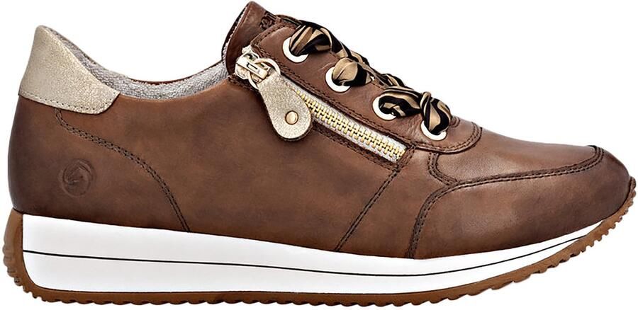 Remonte Sneakers met sleehak Veterschoenen lage schoen vrijetijdsschoen met zijrits - Foto 2