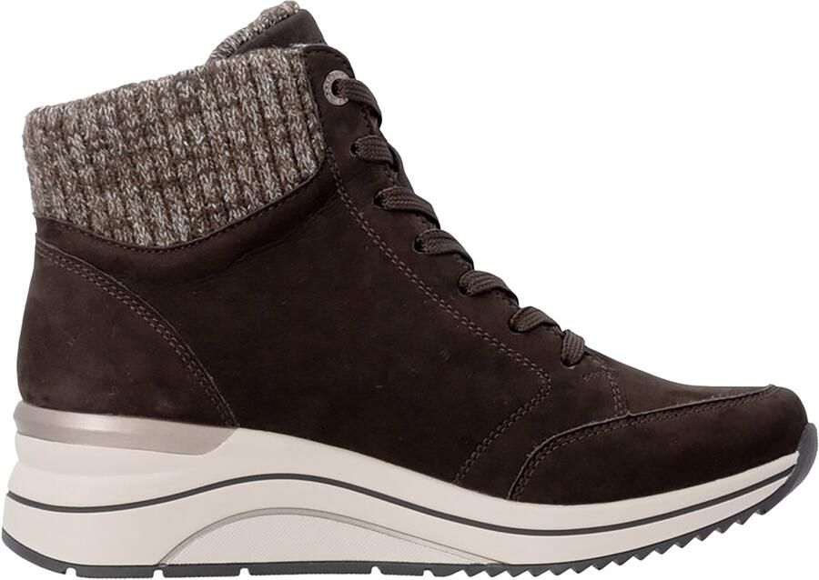 Remonte Hoge sneakers van Castor-leer