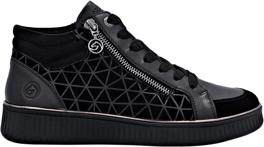 Remonte Baskets Montante en cuir Goatsuede