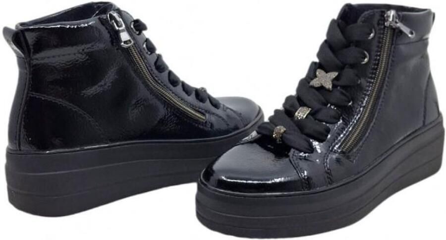 Remonte Bottines crashlack nero hoge sneaker