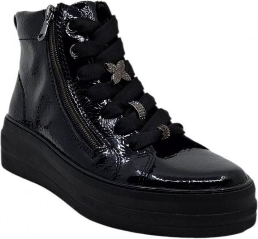Remonte Bottines crashlack nero hoge sneaker