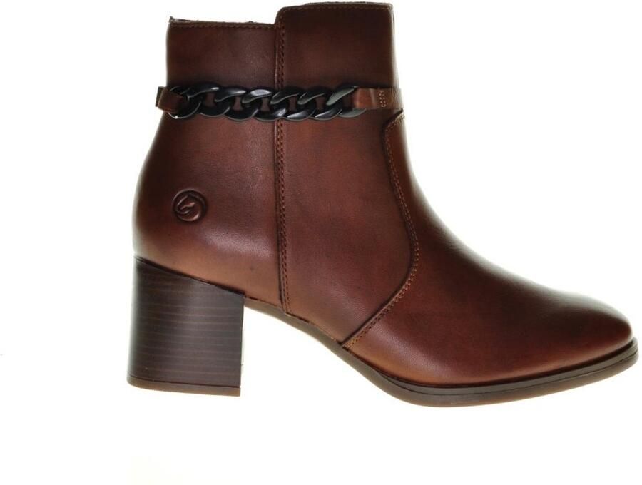 Remonte Cognac Enkellaars Blokhak