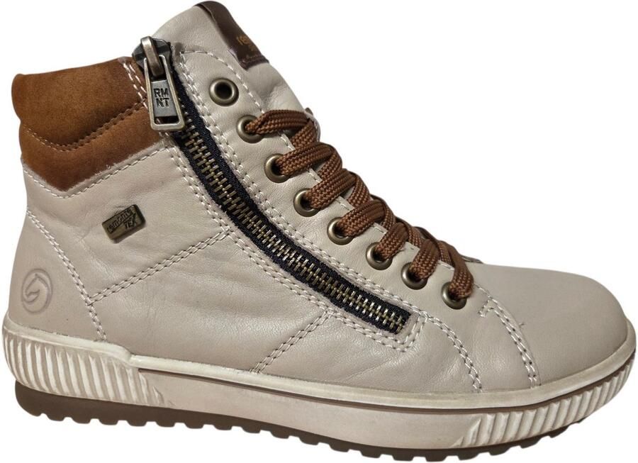 Remonte D0772-62 Veterschoenen Beige en Bruin Leer Dames Beige - Foto 2