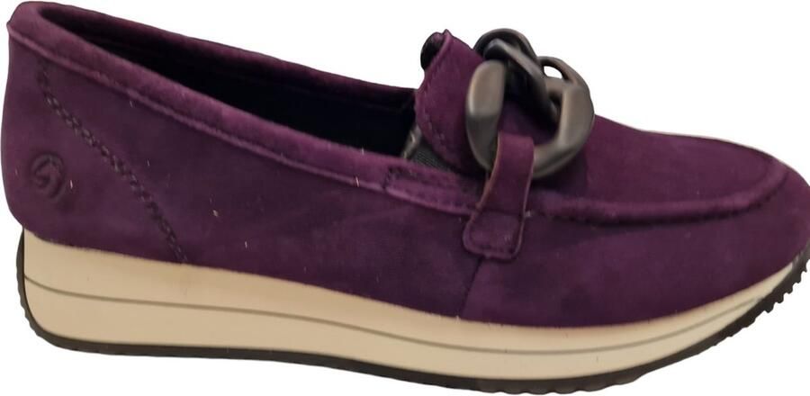 Remonte Instappers zakelijke schoen lage schoen instapschoen met matte decoratieve ketting