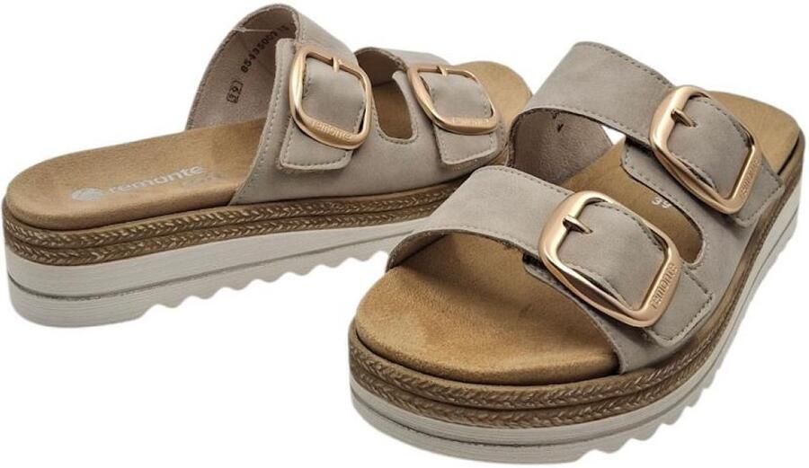 Remonte D0Q66-62 Beige Comfort Slipper Dames