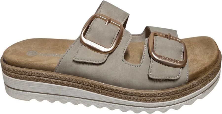 Remonte D0Q66-62 Slippers Beige Nubuck Dames Beige