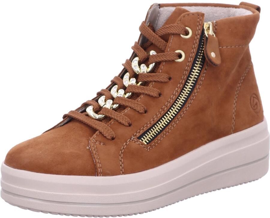 Remonte Plateausneakers Elisabeth Hurley-Collection vrijetijdsschoen high-top sneaker veterschoen zijrits - Foto 1