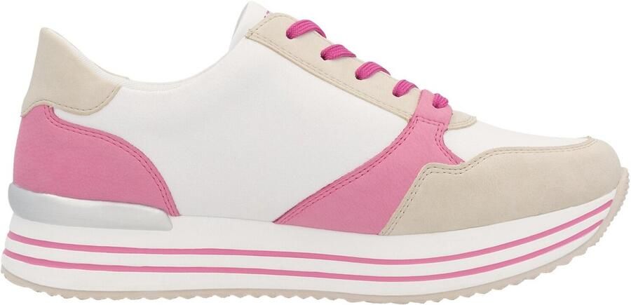 Remonte Plateausneakers vrijetijdsschoen lage schoen veterschoen met losse zachte inlegzool