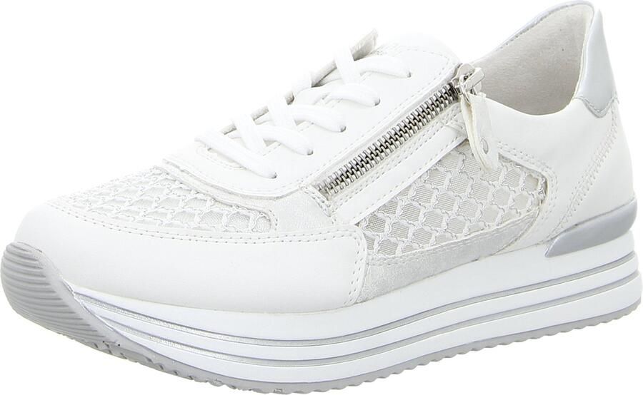 Remonte Plateausneakers vrijetijdsschoen lage schoen veterschoen vegan contrastafwerking