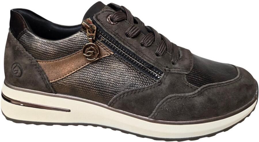 Remonte D1G08-25 Sneakers Bruin Brons Nubuck s- Bruin