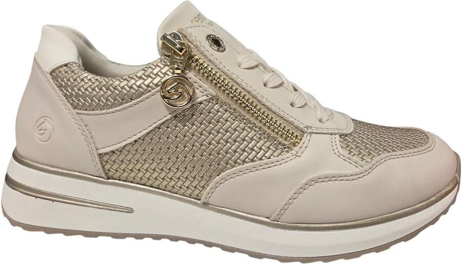 Remonte D1G08-60 Sneakers Beige Leer Dames Beige