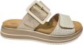 Remonte D1J61-90 Slippers Beige met Goud Leer Dames Beige Goud - Beige