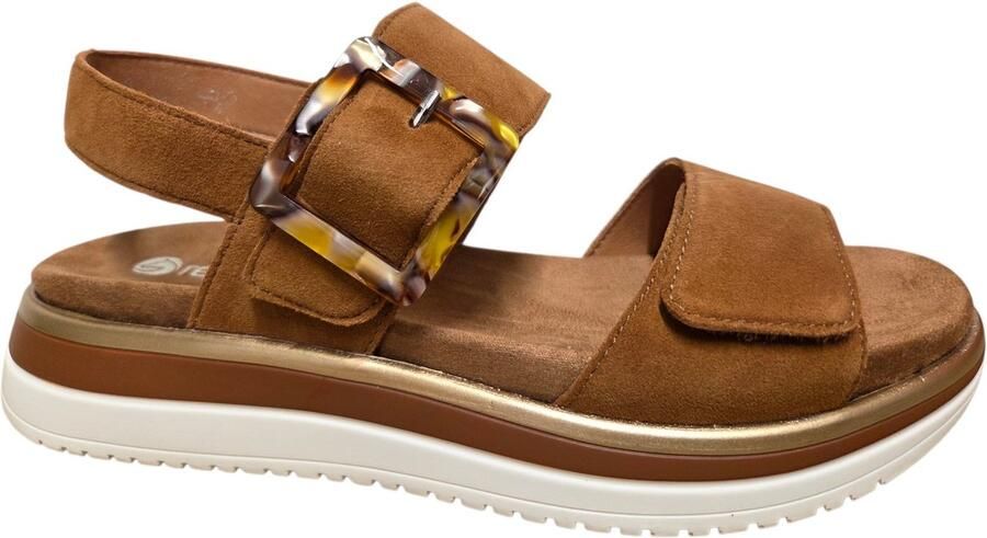Remonte D1J62-22 Sandalen Bruin Suede Dames Bruin