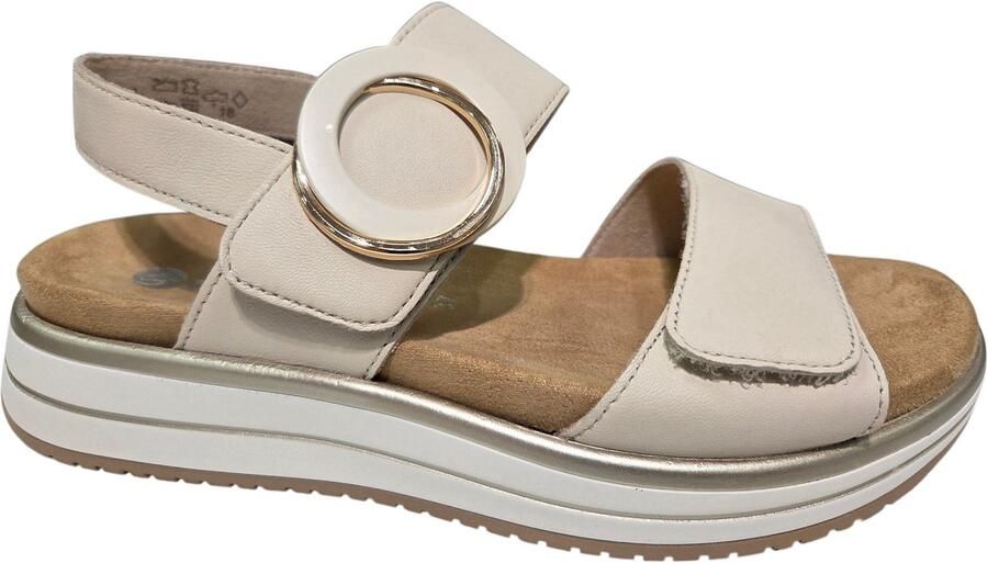 Remonte D1J63-60 Sandalen Beige Leer Dames Beige