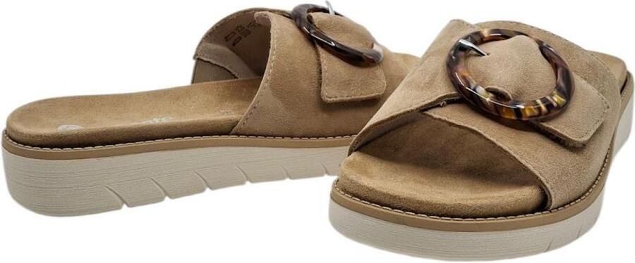 Remonte D2042-62 Beige Slipper met Velcro
