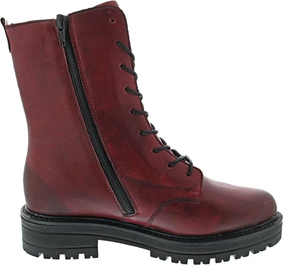 Remonte Veterlaarsjes blokhak veterschoenen chunky boots met contrast-raamstiksels - Foto 1